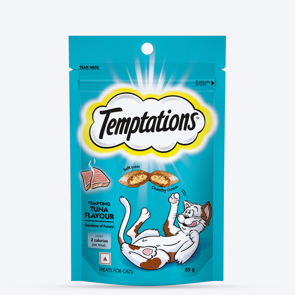 Temptations Crunchy Cat Treat Tempting Tuna Flavour - 85 g
