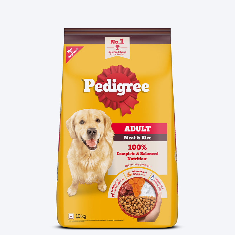 Pedigree Meat & Rice Dry Food For Adult Dog