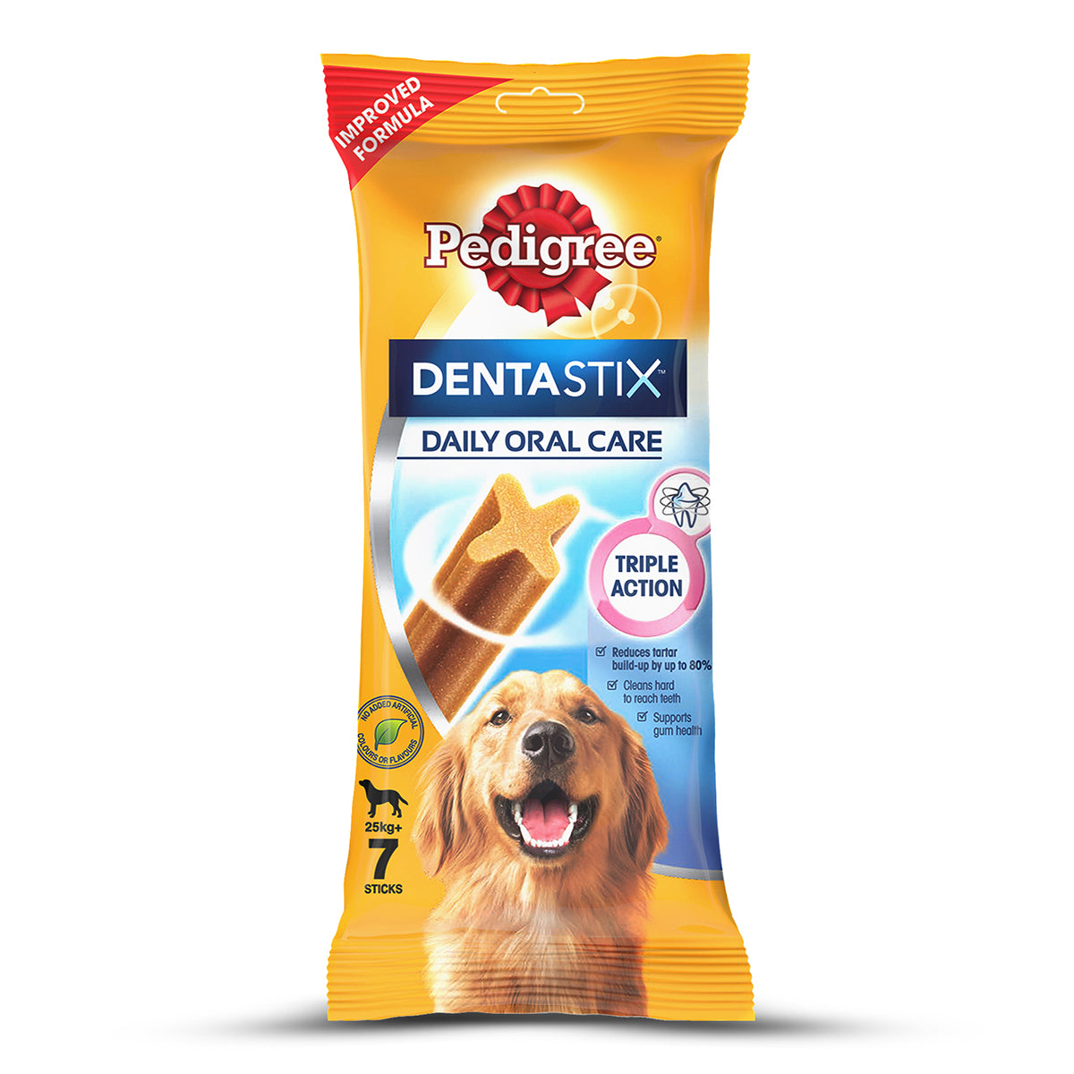 Pedigree Dentastix Dog Treat Weekly Pack For Large Breed - 270 g - Heads Up For Tails