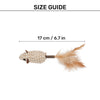 TLC Wiggle Mouse Matatabi Toy For Cat - Beige - Heads Up For Tails