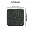 HUFT Munch Maze Lick Mat For Dog & Cat - Grey - Heads Up For Tails