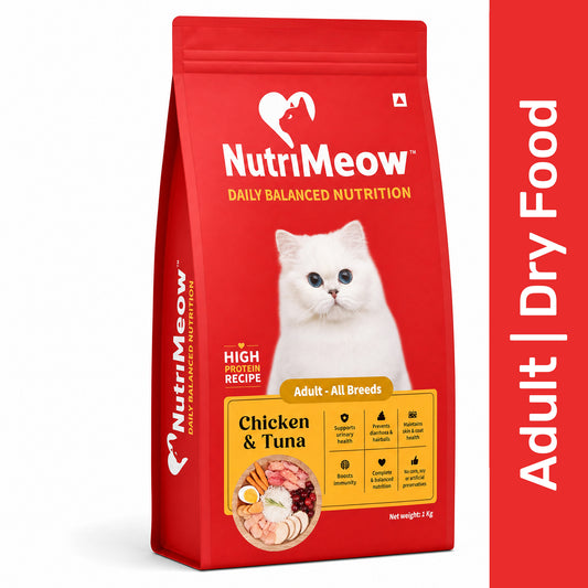 Nutrimeow Chicken & Tuna Dry Food For Adult Cat