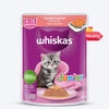 Whiskas Junior Kitten (2-12 Months) Salmon in Jelly Flavour Wet Cat Food - 80 gm Pack