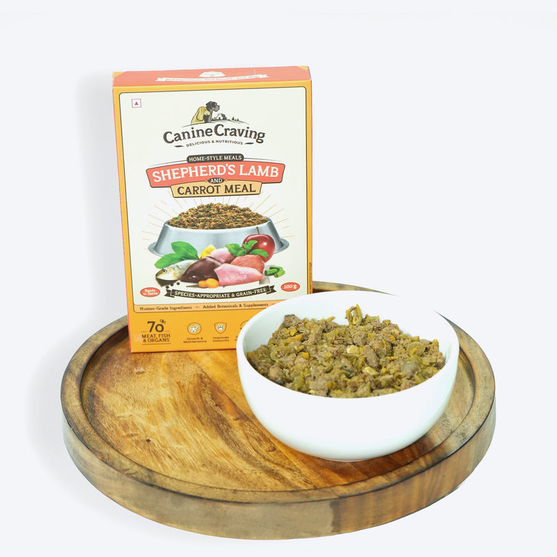 Canine Craving Shepherd's Lamb And Carrot Meal Grain Free Dog Wet Food
