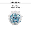 HUFT Rolly Poly Textured Ball Toy For Dogs - Blue