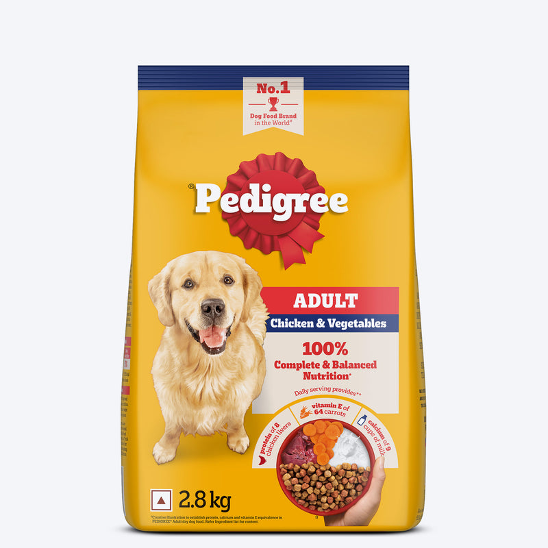 Pedigree Chicken & Vegetables Dry Food For Adult Dog
