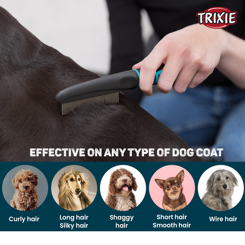Trixie Flea and Dust Comb For Dogs - Heads Up For Tails
