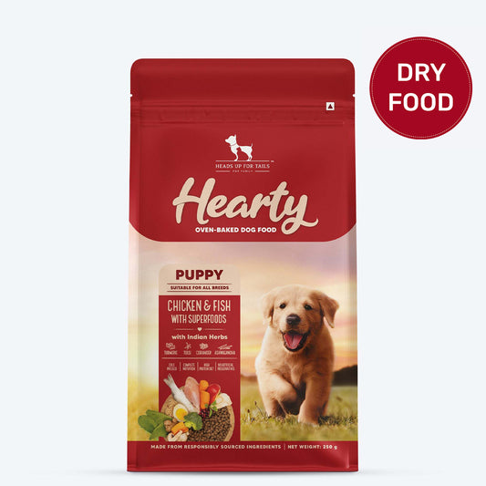 Hearty Oven-Baked Dry Food For Puppies With Chicken, Fish & Indian Herbs - All Breed