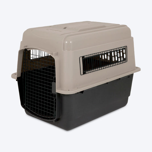 Petmate Ultra Vari Kennel For Dog & Cat - Taupe & Black - 21x16x15 inch