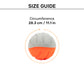 Dash Dog Double Trouble Ball For Dog - Orange & Grey