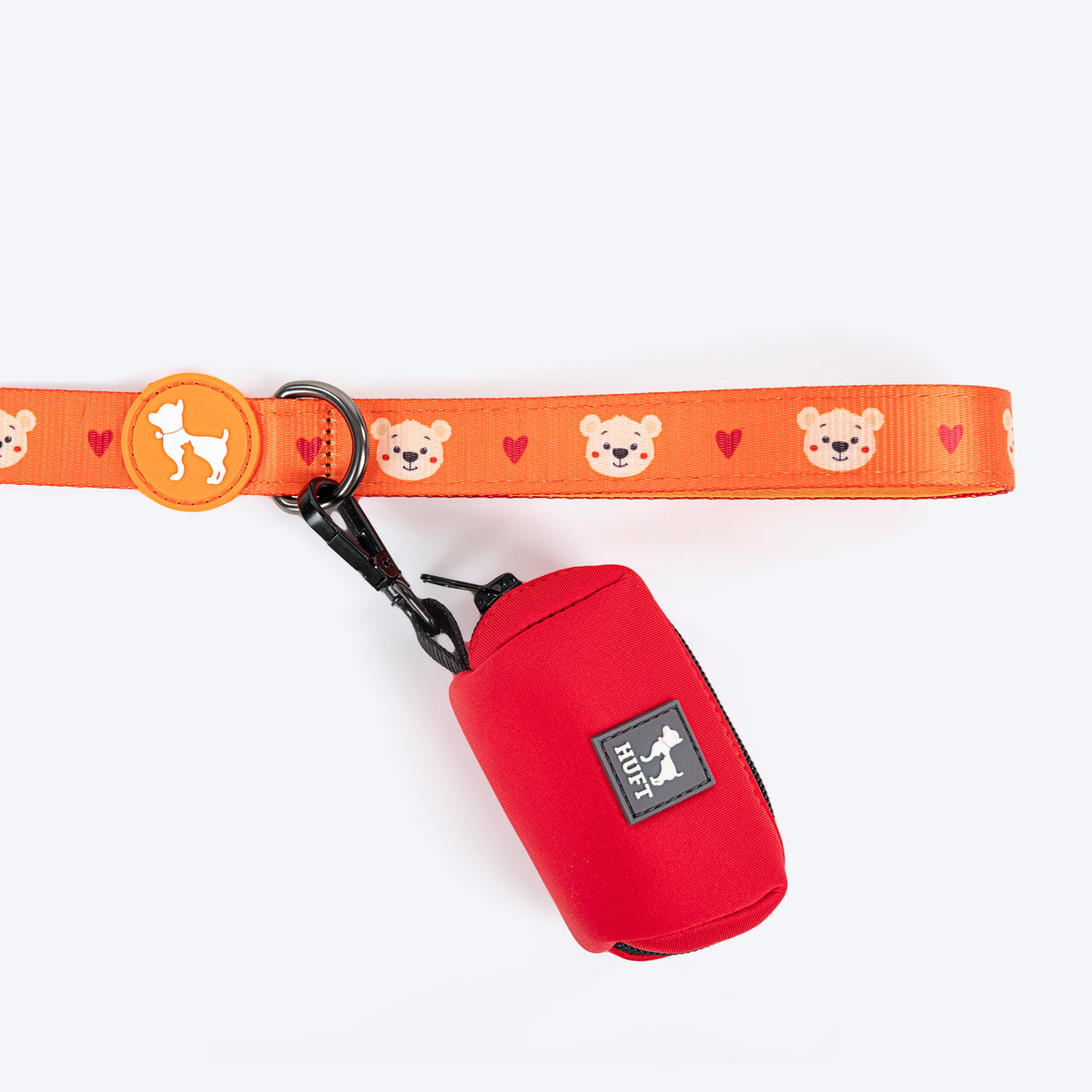 HUFT Teddy Leash For Dog - Red - Heads Up For Tails