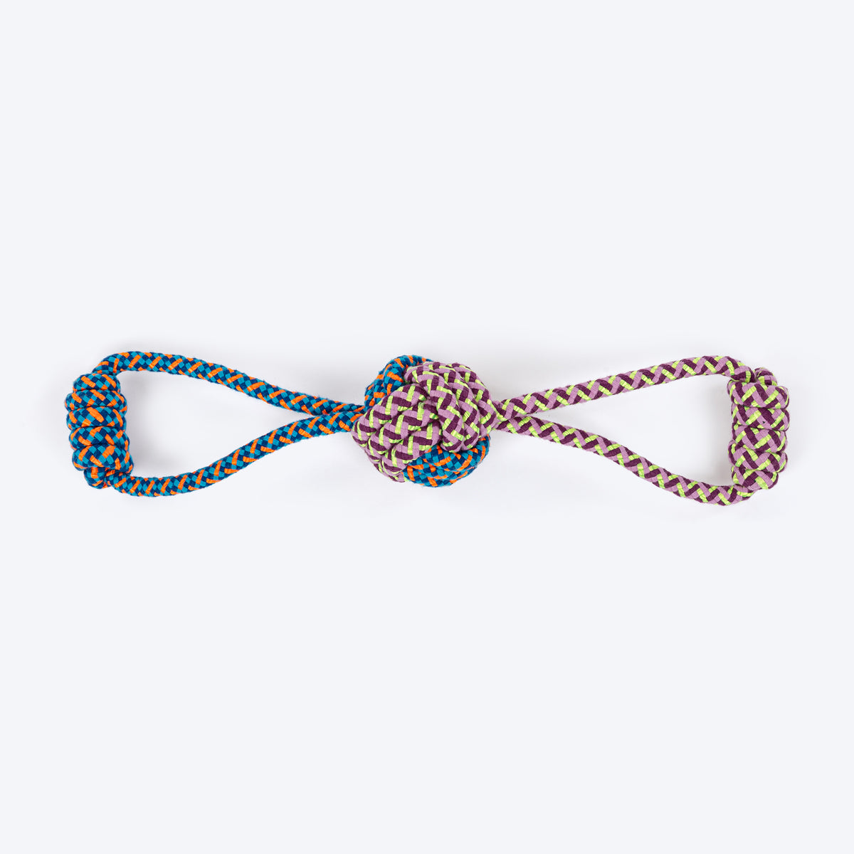 HUFT Tuggables Tug Tornado Rope Toy For Dog - Multicolor - Heads Up For Tails