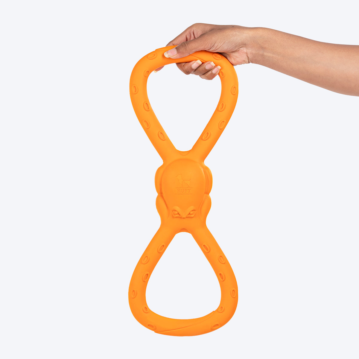 HUFT Chewtastic Twistie Chew Toy For Dog - Orange - Heads Up For Tails