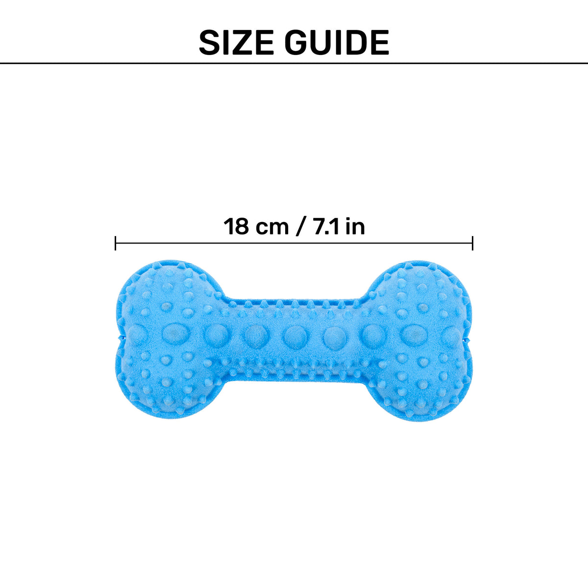 Dash Dog Softy Spiker Toy For Dog - Blue - Heads Up For Tails