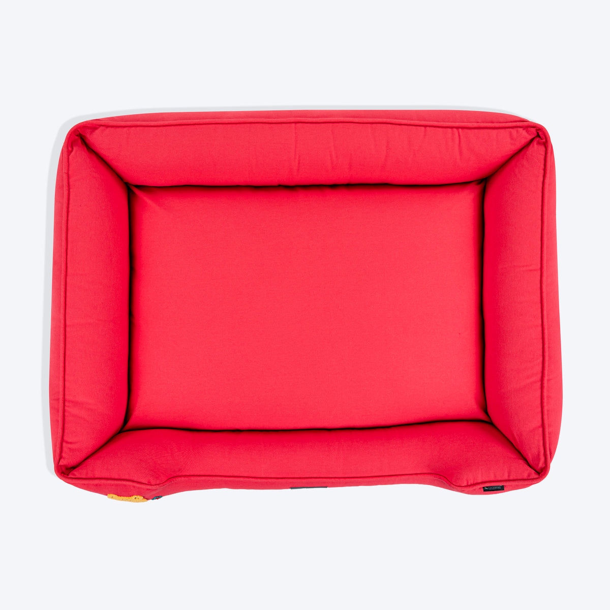 HUFT Teddy Classic Lounger Bed For Dog - Red - Heads Up For Tails