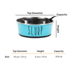 HUFT Cutest Collection Slurp Puppy Bowl - Blue - Heads Up For Tails