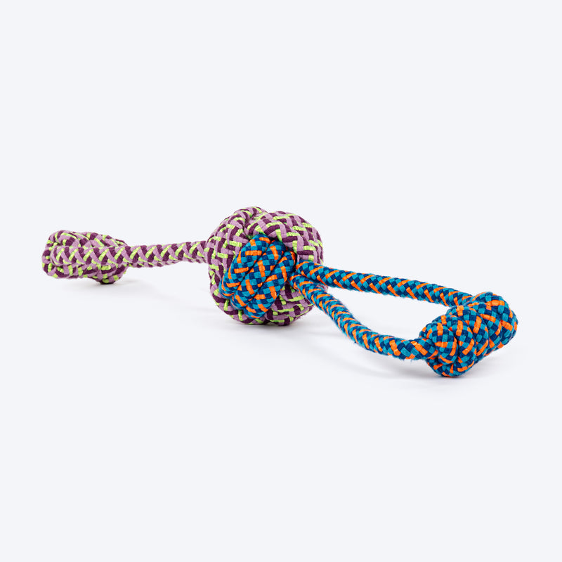 HUFT Tuggables Tug Tornado Rope Toy For Dog - Multicolor - Heads Up For Tails