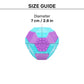 Dash Dog Grip & Go Squeaky Ball For Dog - Purple & Blue