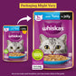 Whiskas Tuna in Jelly  (1+ Years) Wet Food For Adult Cat - 80 gm Pack - Heads Up For Tails