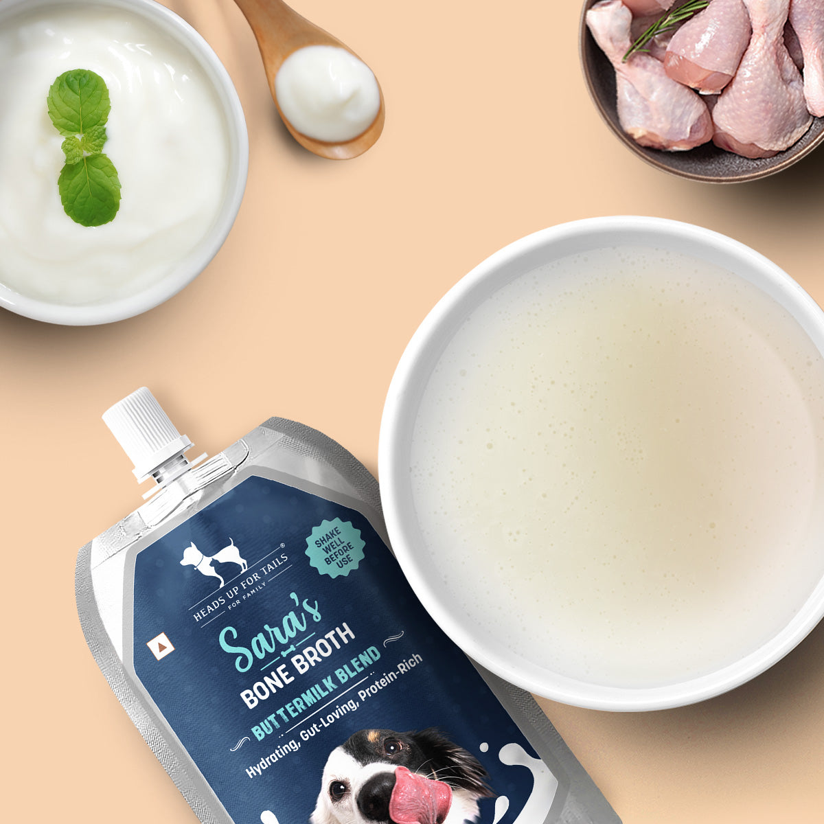 HUFT Sara's Buttermilk Blend Bone Broth For Dog - 150 ml