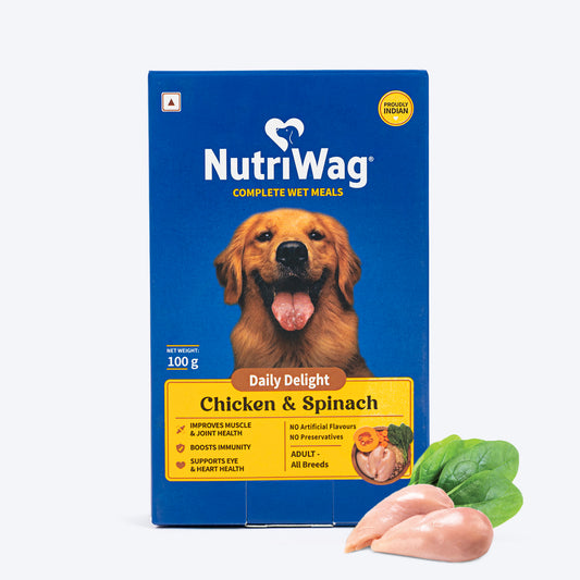 NutriWag Complete Wet Meals With Chicken, Rice & Spinach For Dog