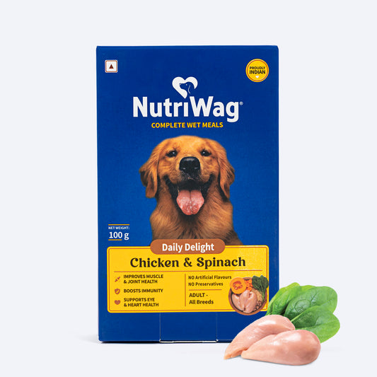 NutriWag Complete Wet Meals With Chicken, Rice & Spinach For Dog