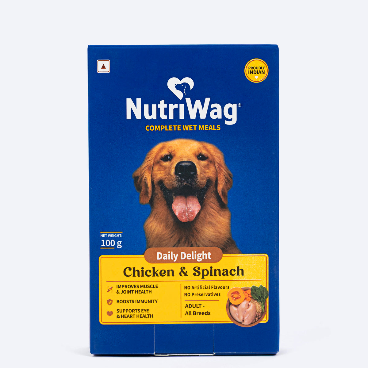 NutriWag Complete Meals With Chicken, Rice & Spinach Wet Food For Dog