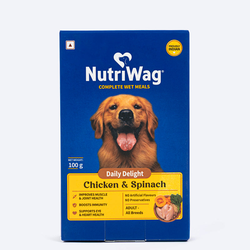 NutriWag Complete Meals With Chicken, Rice & Spinach Wet Food For Dog