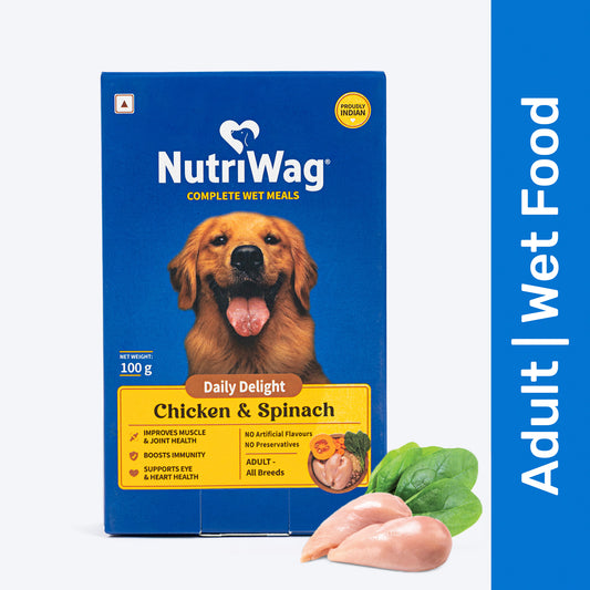 NutriWag Complete Wet Meals With Chicken, Rice & Spinach For Dog