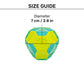 Dash Dog Grip & Go Squeaky Ball For Dog - Neon Green & Blue