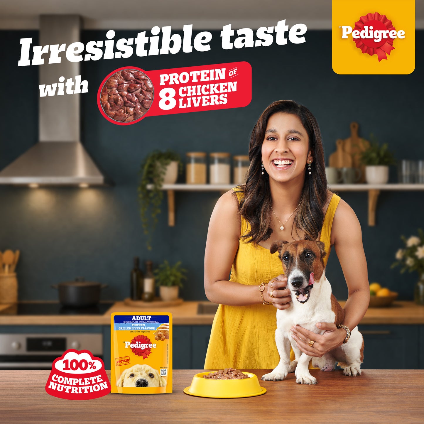Pedigree Chicken Grilled Liver Flavour In Loaf With Vegetables Adult Dog Wet Food - 70 gm Packs