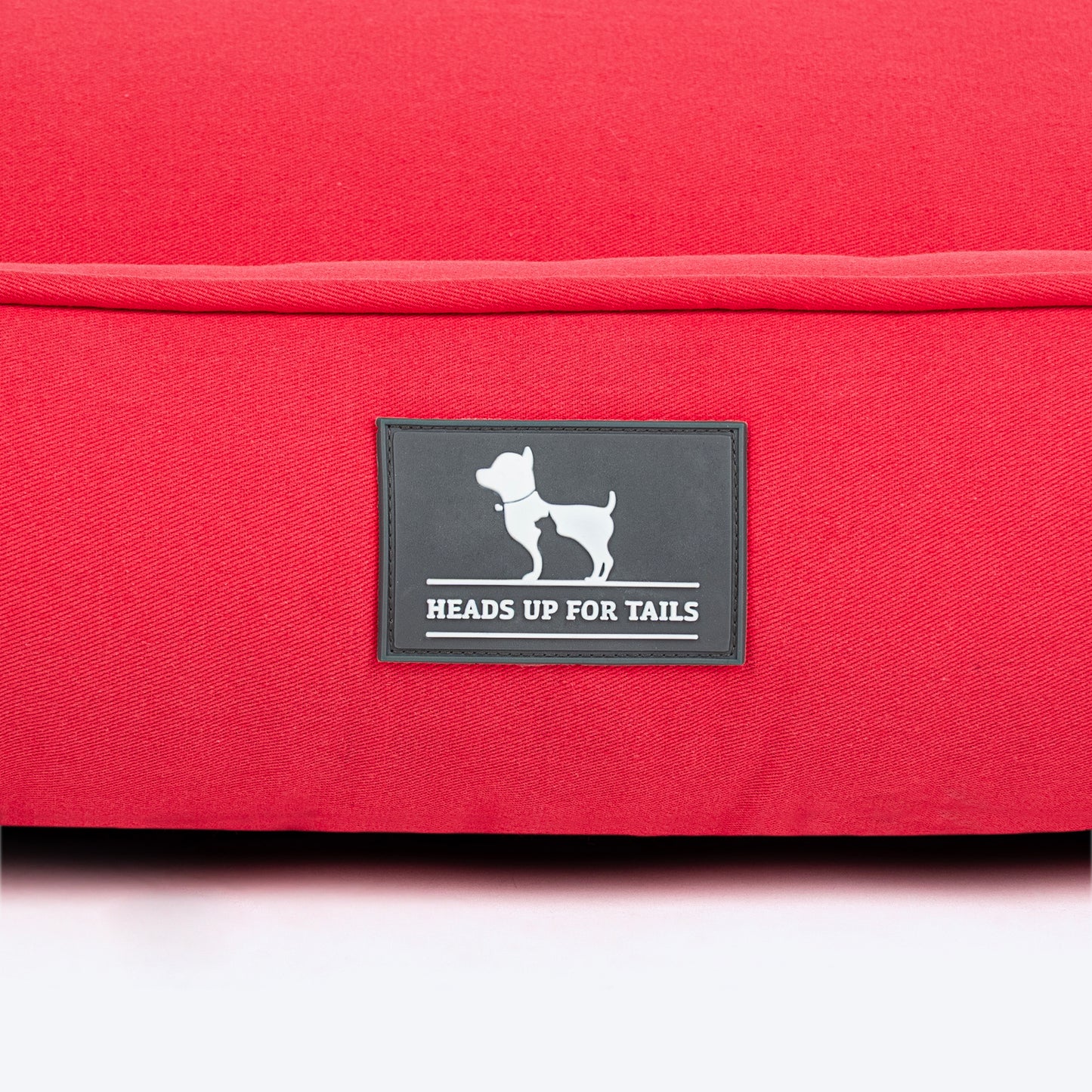 HUFT Teddy Classic Lounger Bed For Dog - Red - Heads Up For Tails