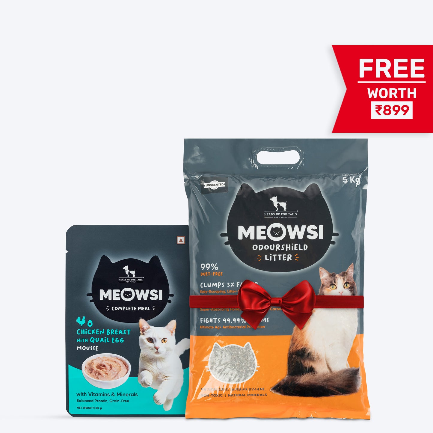 Meowsi by HUFT Chicken Breast With Quail Egg Mousse Cat Wet Food - 80 gm - Heads Up For Tails