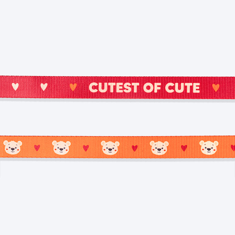 HUFT Teddy Leash For Dog - Red - Heads Up For Tails