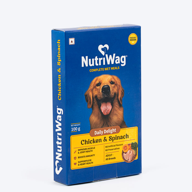 NutriWag Complete Wet Meals With Chicken, Rice & Spinach For Dog - Heads Up For Tails