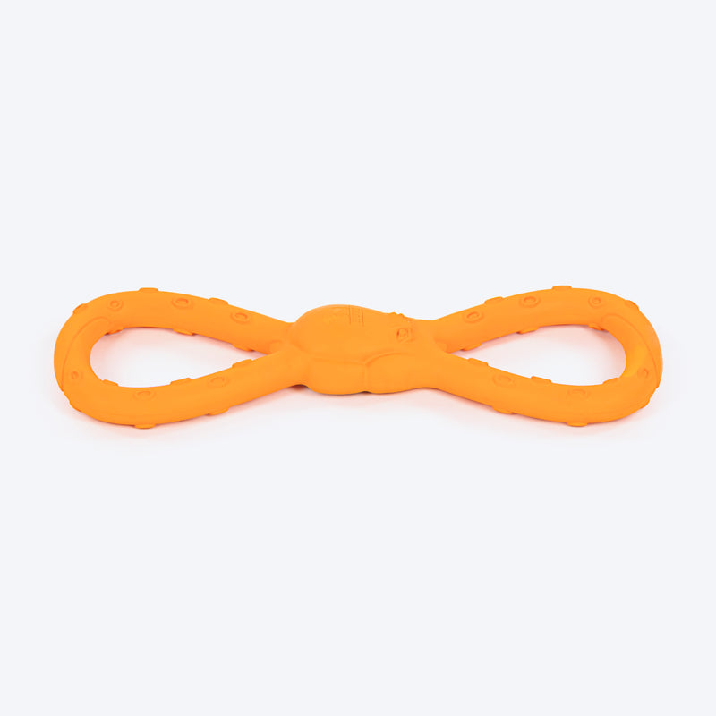 HUFT Chewtastic Twistie Chew Toy For Dog - Orange - Heads Up For Tails