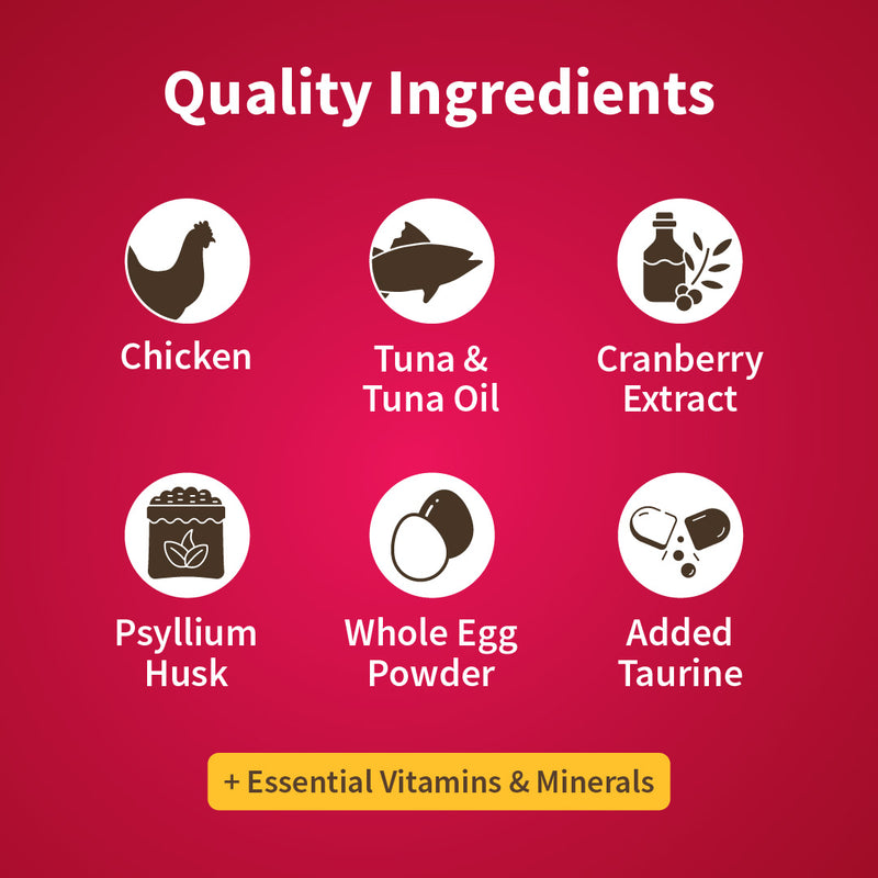 Nutrimeow Chicken and Tuna Dry Food For Adult Cat - Heads Up For Tails