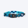 HUFT Frosted Checks Collar For Dog - Blue