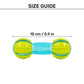 Dash Dog Gnaw & Go Squeaky Toy For Dog - Neon Green & Blue