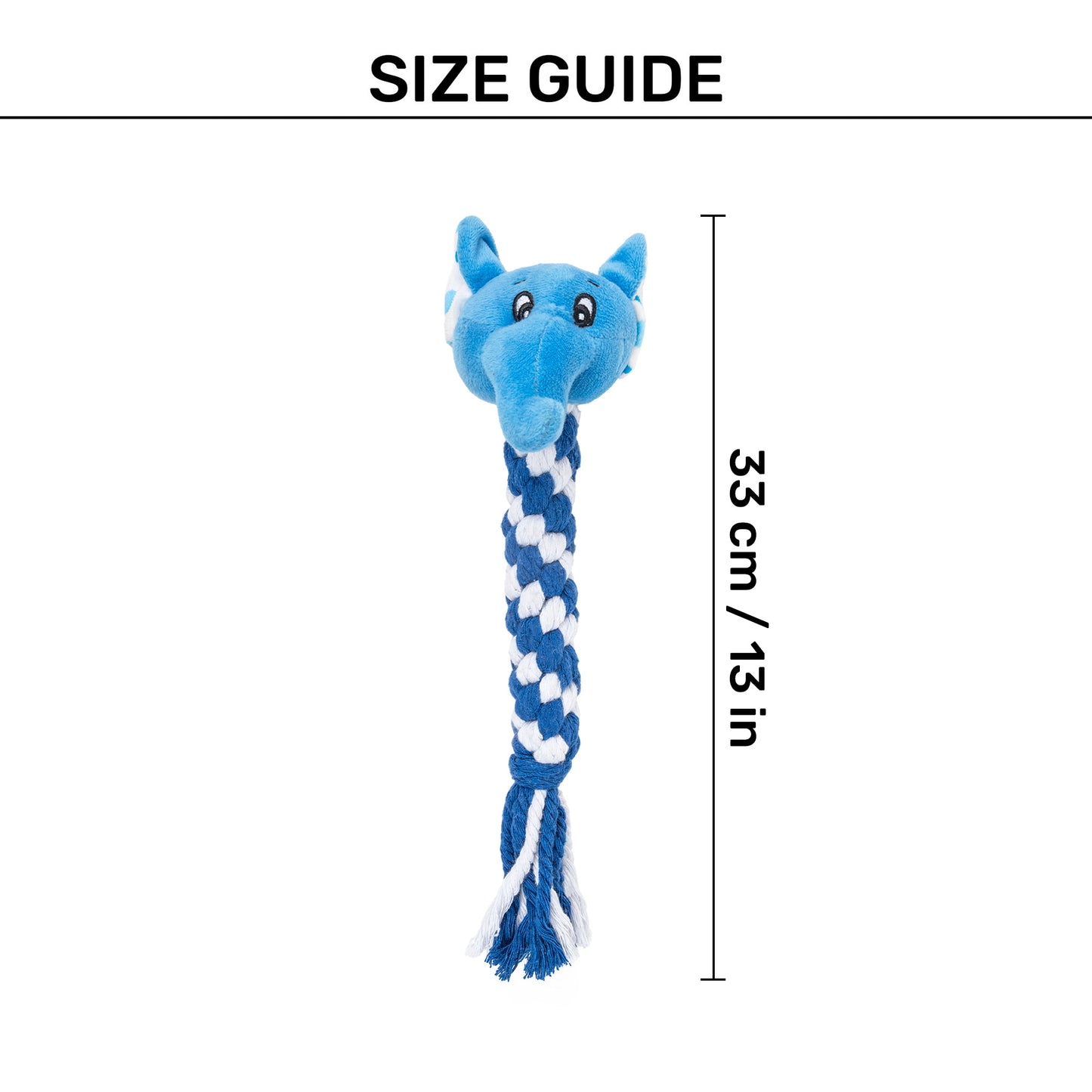 TLC TugPhant Rope Toy For Dog - Multicolor - Heads Up For Tails