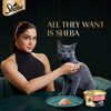 Sheba Deluxe Premium (1+ Years) Tuna Flakes & Salmon In Gravy Adult Cat Wet Food - 85 gm - Pack