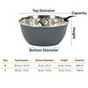 HUFT Sniff N' Snack Embossed Steel Bowl For Dogs - Grey - Heads Up For Tails