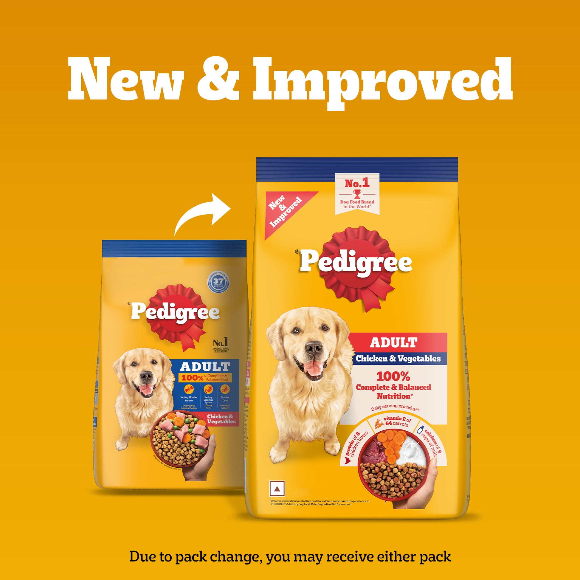 Pedigree Dog Dry Food Adult Chicken Vegetables Online in India