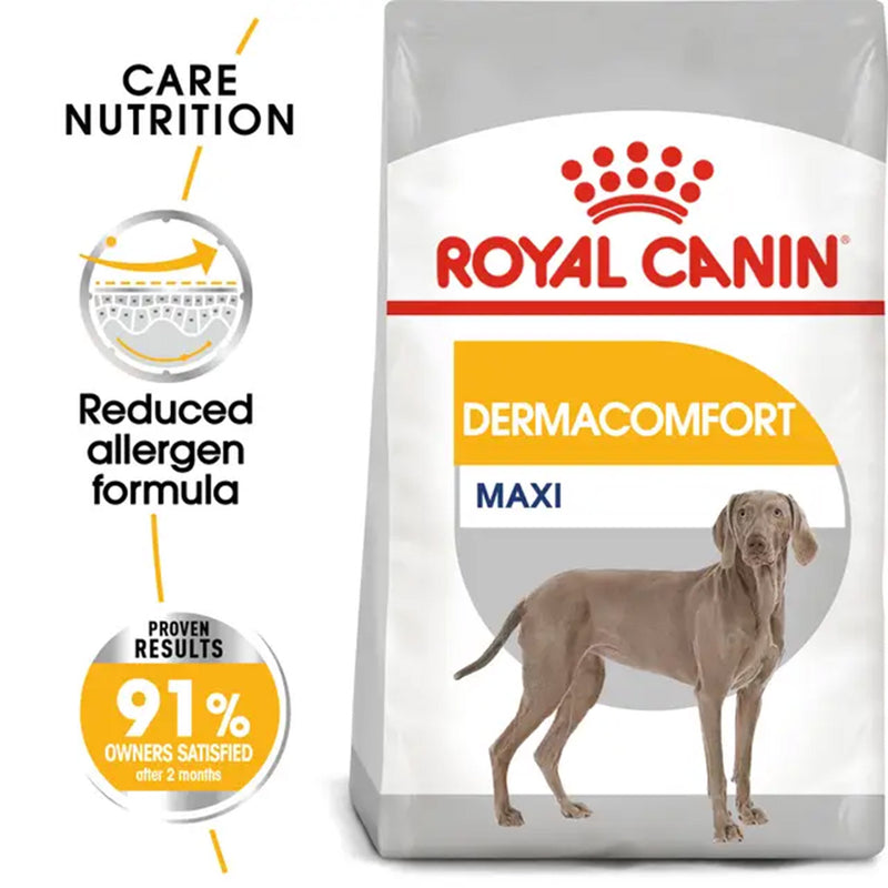 Royal Canin Maxi Dermacomfort Dry Food For Dog - 3 kg - Heads Up For Tails
