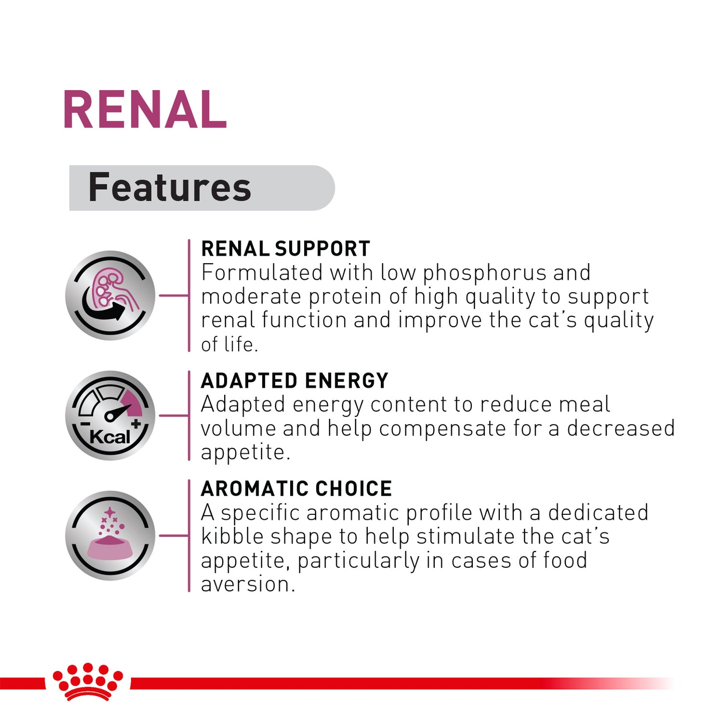 Royal Canin Veterinary Diet Renal Support Dry Food For Cat - 2 kg