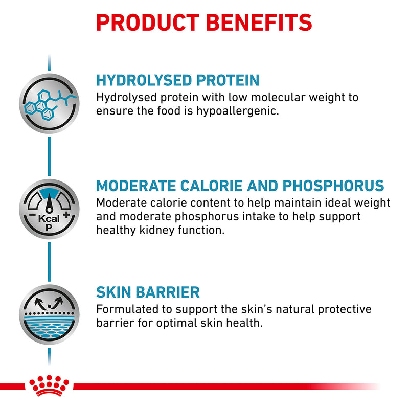 Royal Canin Veterinary Hypoallergenic Moderate Calorie Dry Food For Dog - 7 kg - Heads Up For Tails