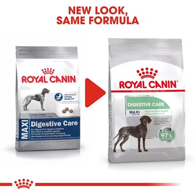Royal Canin Maxi Digestive Care Dry Food For Dog - 3 kg - Heads Up For Tails