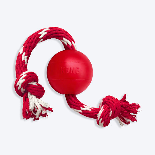 KONG Ball On Rope Toy For Dog - Red - S_01