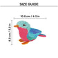 KONG Crackles Tweetz Bird Plush Toy For Cat - Blue - Heads Up For Tails