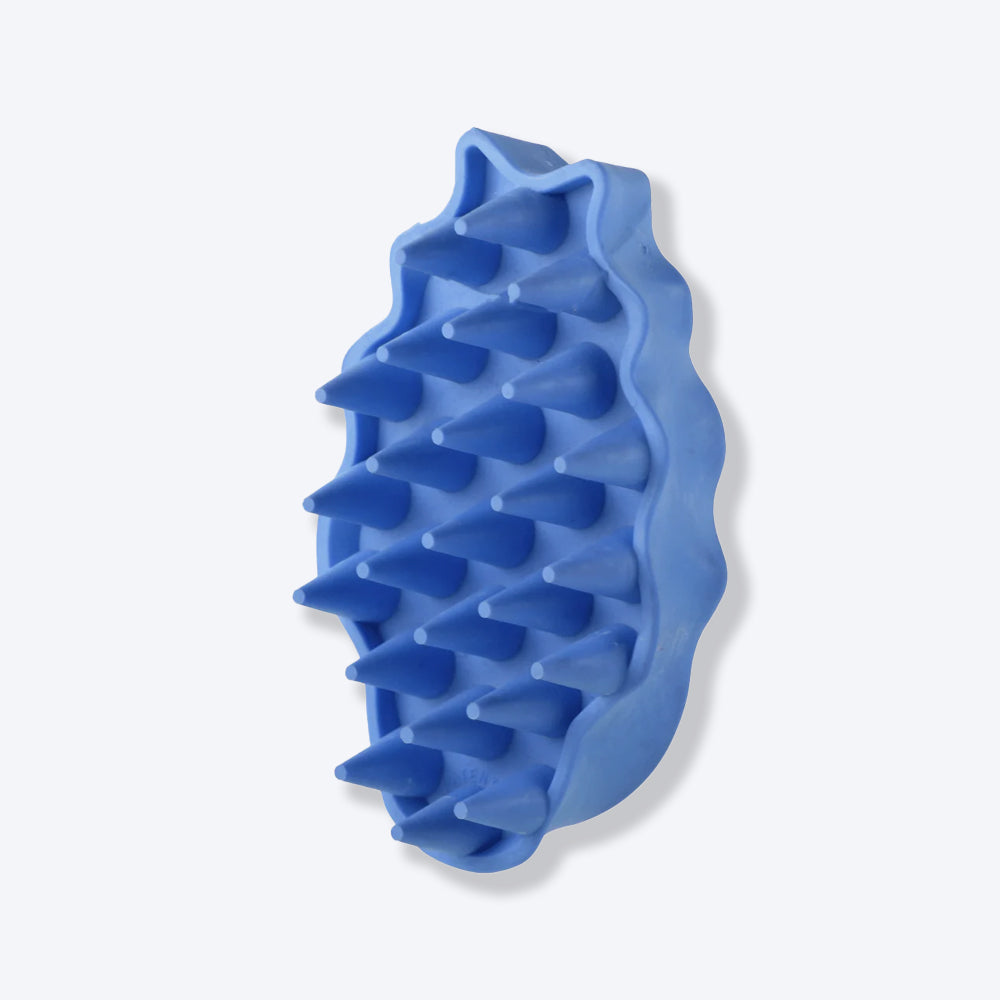 KONG ZoomGroom Boysenberry Brush For Dog - Assorted - S - Heads Up For Tails